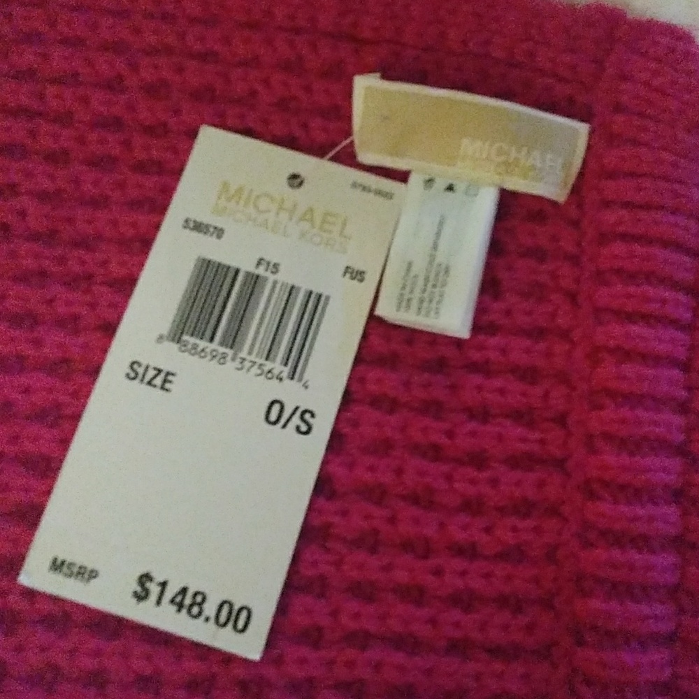 Michael Kors Pink Shrug/ Infinity Scarf - Picture 6 of 8